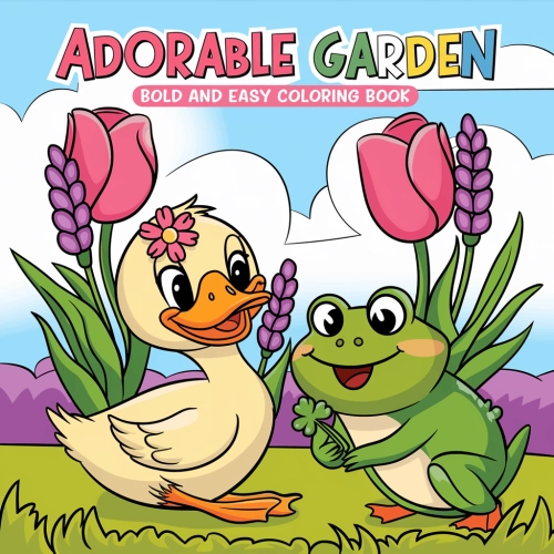 Livre coloriage PDF Magie du Jardin pour enfants
