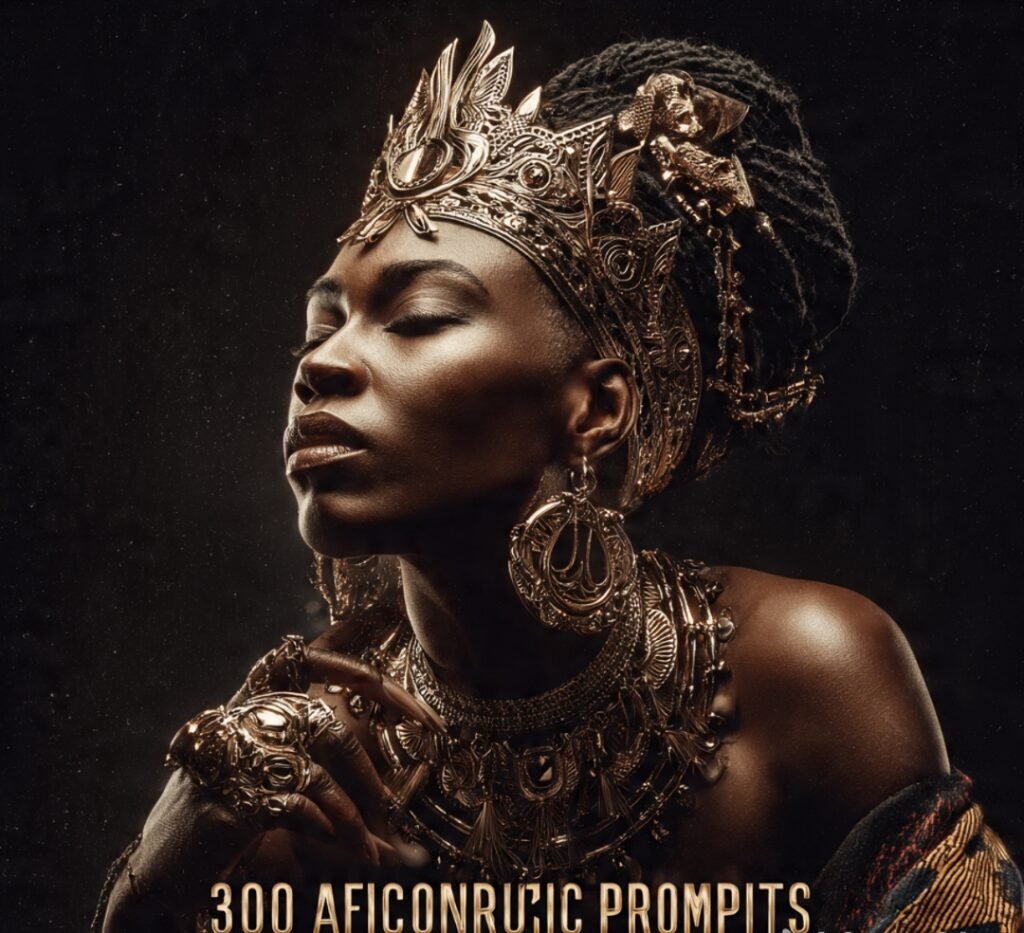 Pack de 300 prompts AfroPrompt Studio pour IA génératrice d'images