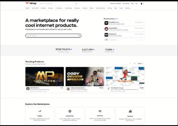 Guide pour vendre sur Whop efficacement